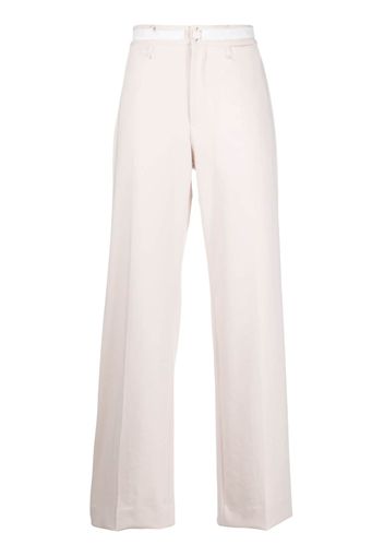 MM6 Maison Margiela straight-leg cotton trousers - Rosa