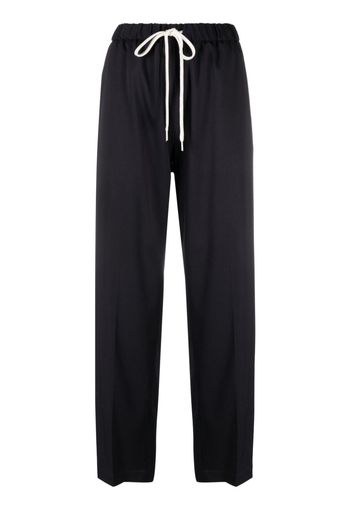 MM6 Maison Margiela straight-leg drawstring trousers - Nero