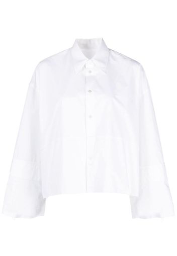 MM6 Maison Margiela bell-sleeve cotton shirt - Bianco