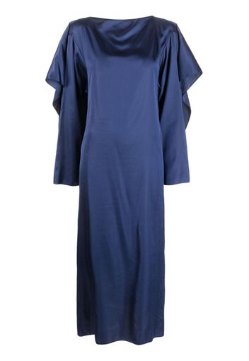 MM6 Maison Margiela Abito midi a maniche lunghe - Blu