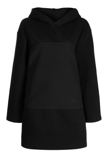 MM6 Maison Margiela layered hooded dress - Nero