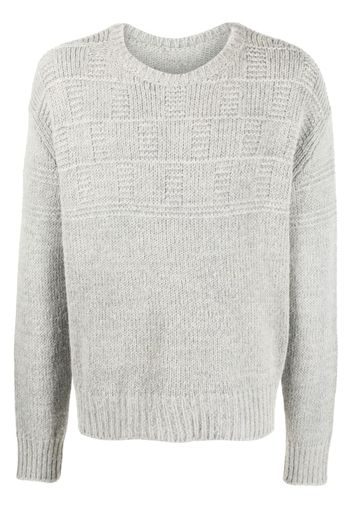 MM6 Maison Margiela crew-neck long-sleeve jumper - Grigio