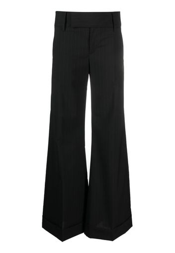 MM6 Maison Margiela single-stitch pinstripe palazzo pants - Nero