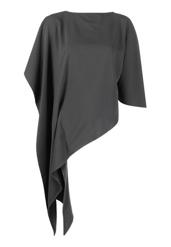 MM6 Maison Margiela asymmetric pleated blouse - Verde