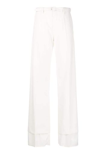 MM6 Maison Margiela high-waisted flared trousers - Bianco