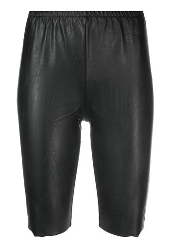 MM6 Maison Margiela Shorts con vita elasticizzata - Nero