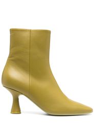 MM6 Maison Margiela 90mm leather ankle boots - Verde