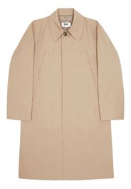 MM6 Maison Margiela single-breasted trench coat - Toni neutri