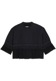 MM6 Maison Margiela cotton long-sleeved sweatshirt - Nero