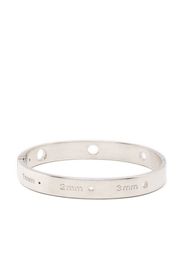 MM6 Maison Margiela Bracciale con dettaglio cut-out - Argento