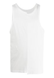 MM6 Maison Margiela asymmetric crew neck vest - Bianco