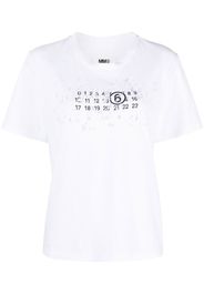 MM6 Maison Margiela T-shirt con stampa - Bianco