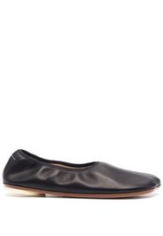 MM6 Maison Margiela slip-on leather slippers - Nero