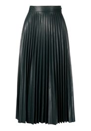 MM6 Maison Margiela faux-leather pleated skirt - Verde