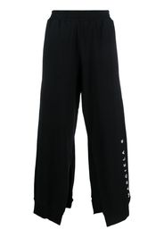 MM6 Maison Margiela logo-print cotton track pants - Nero