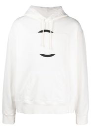 MM6 Maison Margiela graphic-print cotton hoodie - Bianco