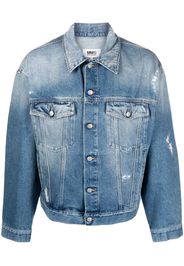 MM6 Maison Margiela button-up denim jacket - Blu