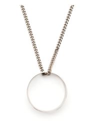 MM6 Maison Margiela circular-pendant necklace - Argento