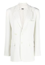 MM6 Maison Margiela single-breasted blazer - Toni neutri