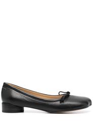 MM6 Maison Margiela 30mm leather ballerina shoes - Nero