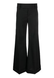 MM6 Maison Margiela single-stitch pinstripe palazzo pants - Nero