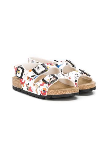 Mickey print sandals