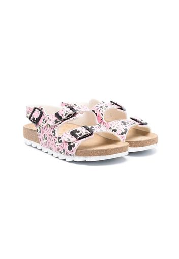 Moa Kids x Disney Mickey Mouse-print sandals - Rosa