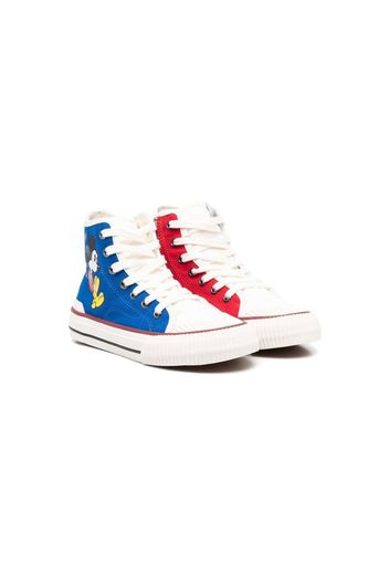 Moa Kids graphic-print hi-top sneakers - Blu