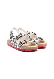 Moa Kids x Disney Mickey Mouse-print sandals - Bianco