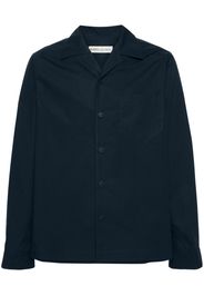 MODES GARMENTS camp-collar poplin shirt - Blu