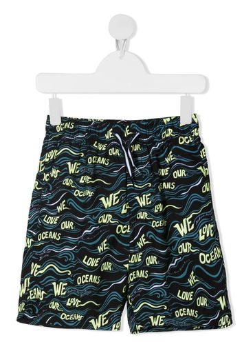 Nario wave-print swim shorts