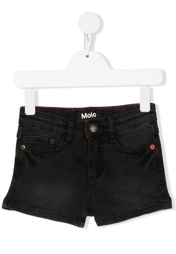 Molo Alisha five-pocket denim shorts - Nero