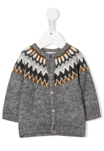 Molo Cardigan Fair Isle - Grigio