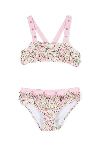 Molo Bikini Naila a fiori - Bianco