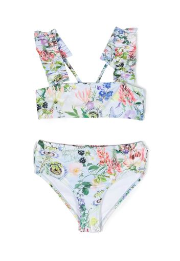 Molo Set bikini Nice a fiori - Blu