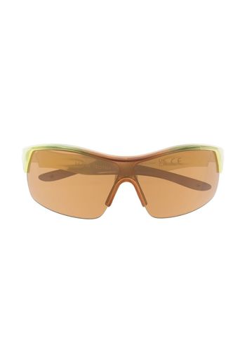 Molo half-rim oversize sunglasses - Blu