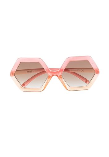 Molo tinted geometric-frame sunglasses - Rosa