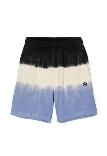 Molo gradient-effect cotton shorts - Blu