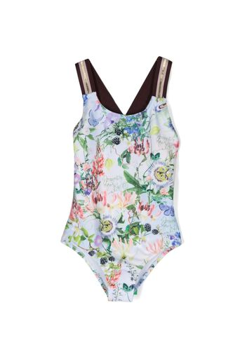 Molo Neve happy floral-print swimsuit - Blu