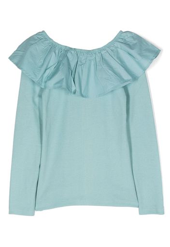 Molo T-shirt Renate con ruches - Blu