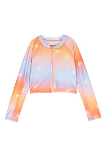 Molo gradient-effect zip jacket - Arancione