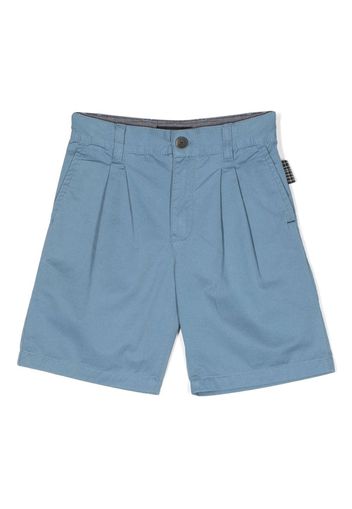 Molo Arley mid-rise cotton shorts - Blu