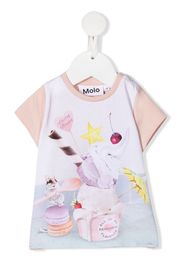 Molo Little Treat print organic cotton T-shirt - Rosa