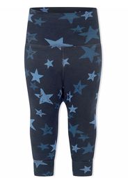 Molo organic cotton star-print leggings - Blu