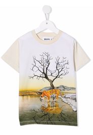 Molo Imagine Tiger-print T-shirt - Toni neutri