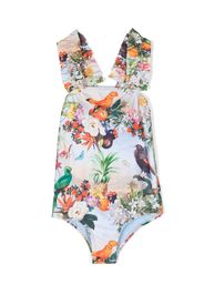 Molo tropical-print swimsuit - Blu