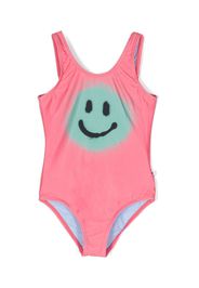 Molo smiley-face-print swimsuit - Rosa