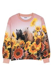 Molo Reniza floral-print sweatshirt - Rosa