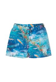 Molo Costume da bagno Niko con stampa grafica - Blu