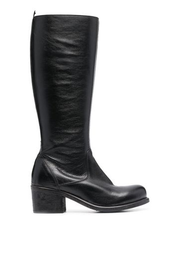 Moma calf-length block heel boots - Nero